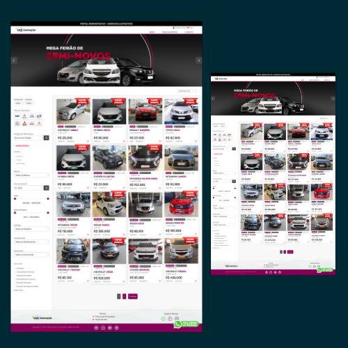 Venda de Carros: Website Moderno para Exposição e Venda de Veículos Otimizado para SEO